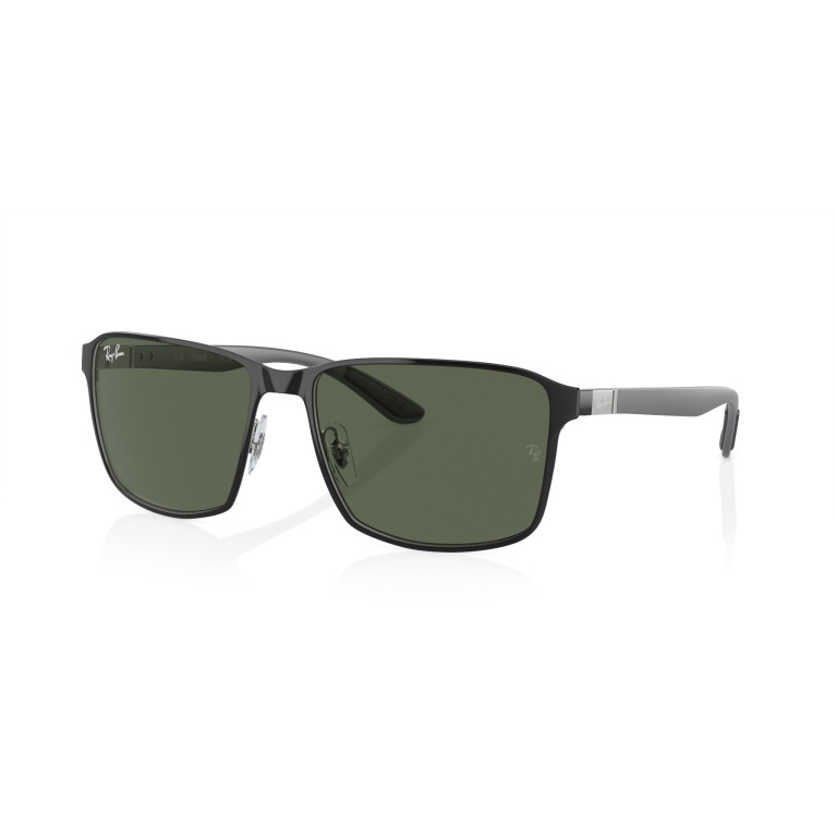 Ray-Ban Sonnenbrille RB3721 914471 (Glasfarbe: dunkelgrün) schwarz/silber - 1 Brille